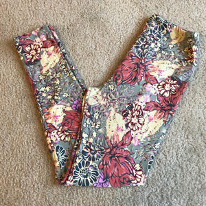 EUC LuLaRoe floral leggings